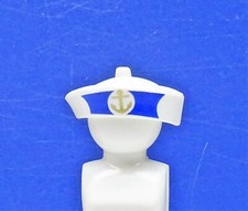 1 x MATROSEN MÜTZE WEISS PLAYMOBIL zu CAP Marine Soldat Garde Schiff Admiral RAR