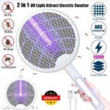 Elektrische Fliegenklatsche 3500V Extra Stark USB Elektro Mücken Fliegenklatsche