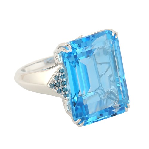 Topas diamant ring für - topas,