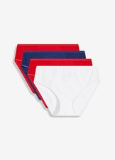 Maxislip im Multipack Gr. 56/58 2xRot,Weiß,Nachtblau Damen Baumwoll-Slip Neu*