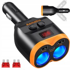 2-Fach Verteiler Kfz Auto 80W