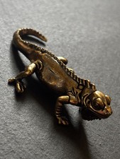 Leguan Figur aus Messing |