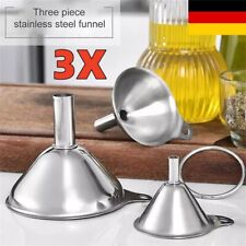 3X/Set Edelstahl Trichter Set