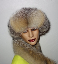 Fuchs Pelz Stirnband Griesfuchs Fell Haarband Fellmütze Pelzmütze Real Fox Fur