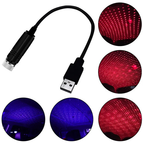 Led sternenhimmel auto - auto, rot