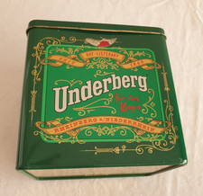 Blechdose Underberg Rheinberg/Niederrhein Vintage Motiv eckig LEER Aufbewahrung