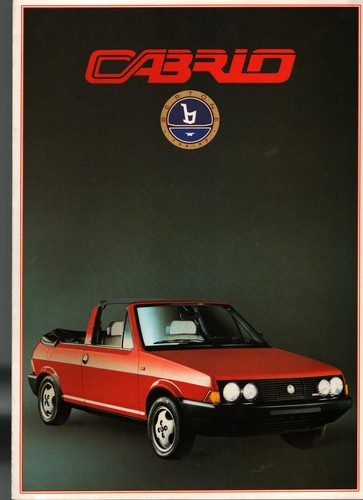 Prospekt fiat ritmo cabrio - fiat,