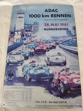 Aus einer Auflösung: großes Blechschild ADAC 1000km Rennen 28.Mai 1961