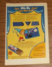 Seltene Werbung MILKY WAY - Wer wird großer Zaubermeister - Zauberer 1970