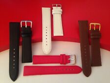 Lederband Uhrenband Uhrarmband Armband Schwarz Braun Rot 10-24mm Uhr Gold Schlie