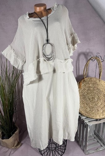 Neu 2tlg musselin tunika kleid - neu,