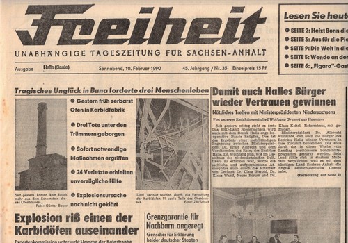Ddr zeitung freiheit halle - ddr,