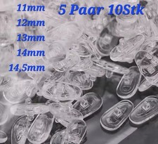 5 Paar 10Stk Nasenpads  Brillenpads  Silikon Schraubsystem, 