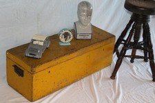 Antike Frachtkiste Holz Koffer