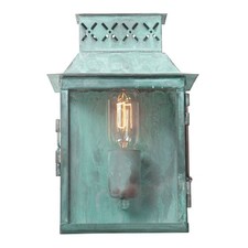 Wandlampe Grün antik aus