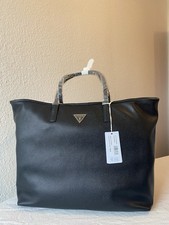 GUESS VICTTORIA Tasche / Shopper Schwarz Kunstleder 34x40x20 ohne Innenpochette 