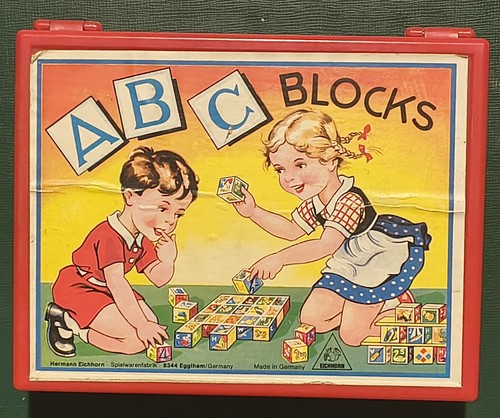 Vintage eichhorn abc blocks - vintage,