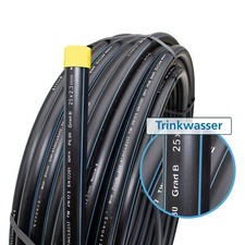 PE Rohr, 20, 25, 32mm Trinkwasser leitung DVGW, Verlegerohr Bewässerung
