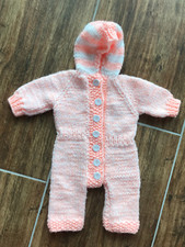 NIEDLICHER STRAMPLER OVERALL  Baby Reborn Puppenkleidung Handmade