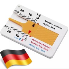 Reifenprofilmesser Auto PKW 0-20mm Werkzeug Profiltiefen Messgerät Tiefenmesser