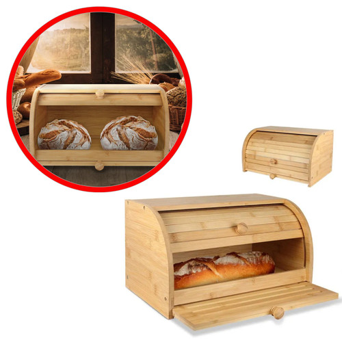 Bambus brotkasten mit - bambus,
