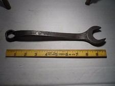 Veteran Fahrzeug Werkzeug Flachkopf Motorschlüssel (9/16" Whitworth offen, 3/8" Ring) 