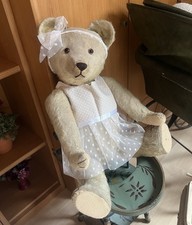 Großer antiker Teddybär Vorkrieg