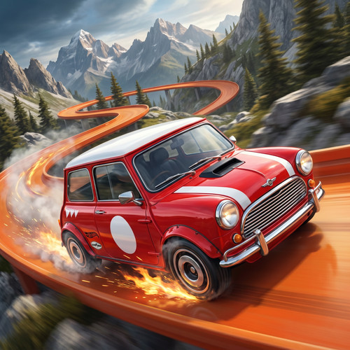 Hot wheels austin mini - hot,