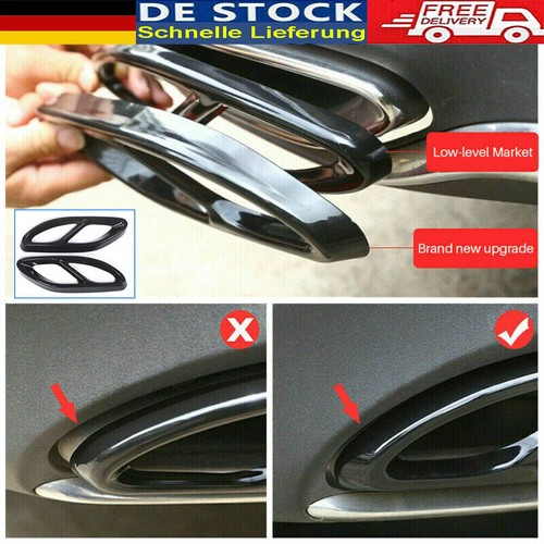 2stk schwarz auspuffblende - 2stk.,