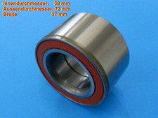 2 Stück Kompaktlager 39x72/37 mm Achsen Alko Knott Westfalia Heinemann L60039.2