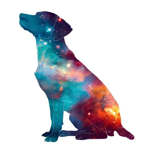 Sticker hund aurora - 2x,