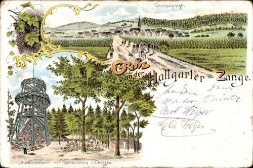 Litho hallgarten oestrich - hallgarten,