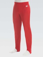 GK 1813M lange Kunstturnhose m. Elasthan "Campus Strechtek matt"- F: rot *TOP*