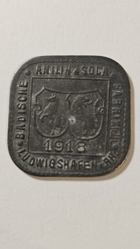 Zinkmarke 1918 ludwighafen - zinkmarke,