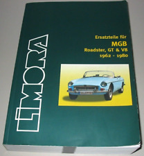 Ersatzteilkatalog MGB Roadster GT + V8 Baujahre 1962 - 1980 Buch Stand 09/2004