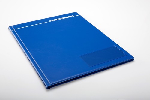 Fahrzeugmappe blau - 5x, a4