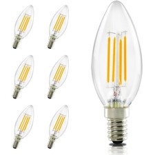 6 x LED Glühbirne Kerze 40W