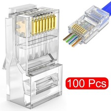 100x RJ45 CAT6/CAT5e Pass