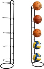 5 Ebenen Basketball Aufbewahrung Regal Fußball Volleyball Korb Ständer Halter Organizer