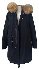 Pelz fell parka schwarz - pelz, 38/m
