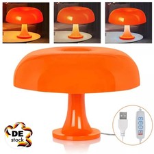 Pilz Lampe Orange Mushroom Lampe Tischlampe Mit 3 Einstellbaren Farben LED Lampe