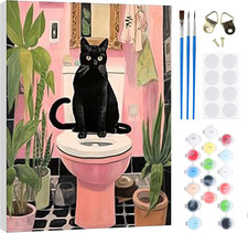 Katzen malen nach zahlen set - nach,