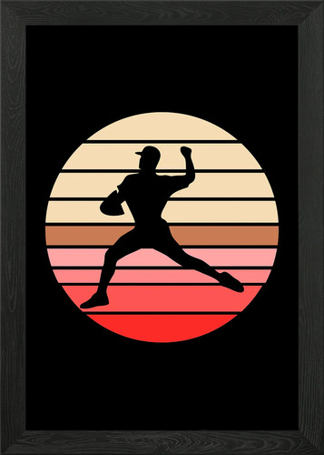 Silhouette gerahmtes wandbild - gerahmtes,