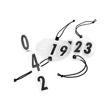 Kopfnummern Startnummern : rund 9 cm  / 3-stellig  /1 paris =2pcs