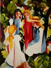 August macke vier mädchen - macke,