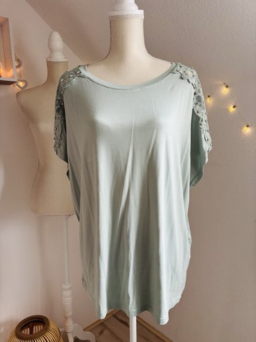 Shirt oberteil l - in, salbei
