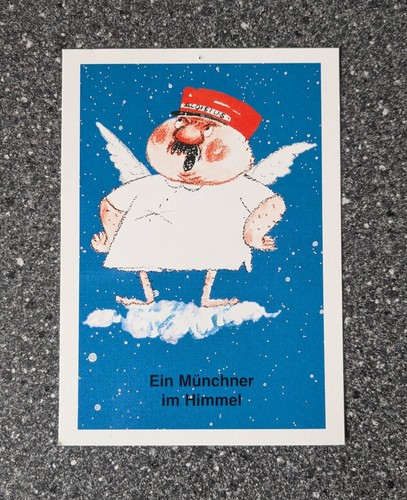 Postkarte ein münchner - postkarte,