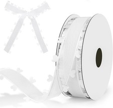 Satinband hochzeit weiß 18m - satinband, weiß,