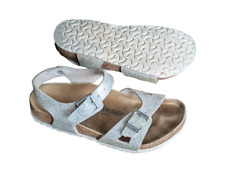 Birkenstock Rio Kids Sandalen silberfarben Gr. 32 schmale Weite kaum getragen