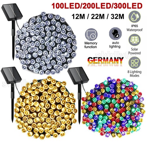 100 300 led solar lichterkette - led,